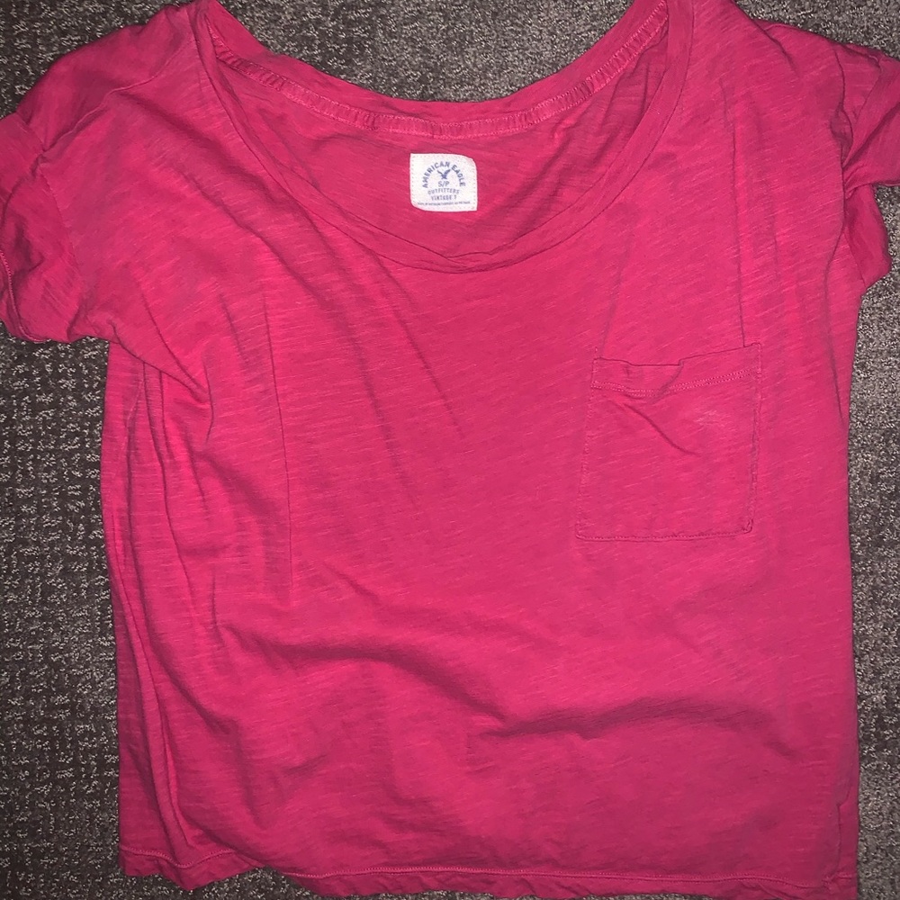 casual crop tee